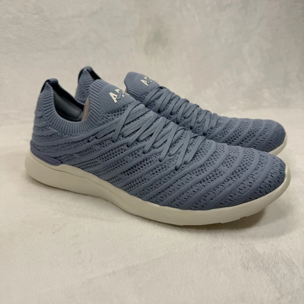APL Techloom Wave Knit Running Shoes Lightweight Athletic Forged‎ Blue 10.5
